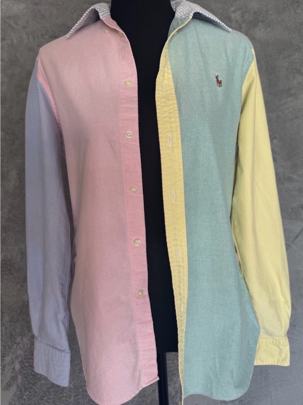 Ralph Lauren Fun Shirt - Pastel Colorblock Button Down